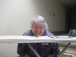 Deb subtly suggests that maybe her ironing board is too high